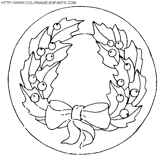 Christmas Wreaths coloring