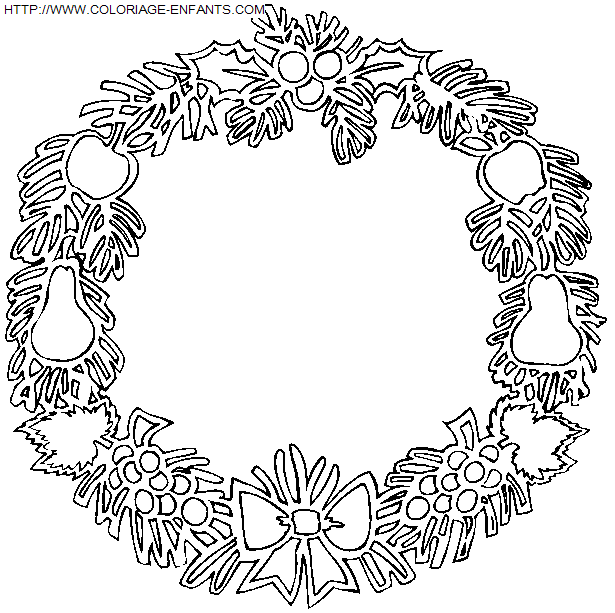 Christmas Wreaths coloring