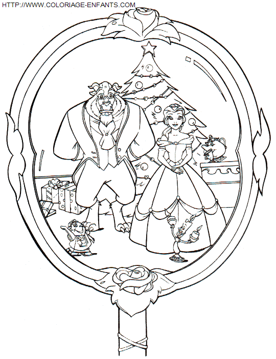 Christmas Walt Disney coloring