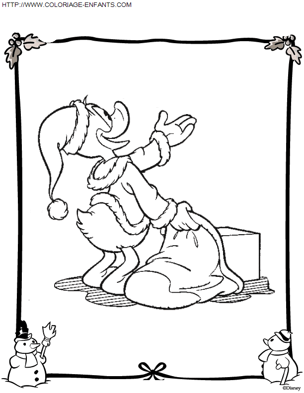 Christmas Walt Disney coloring