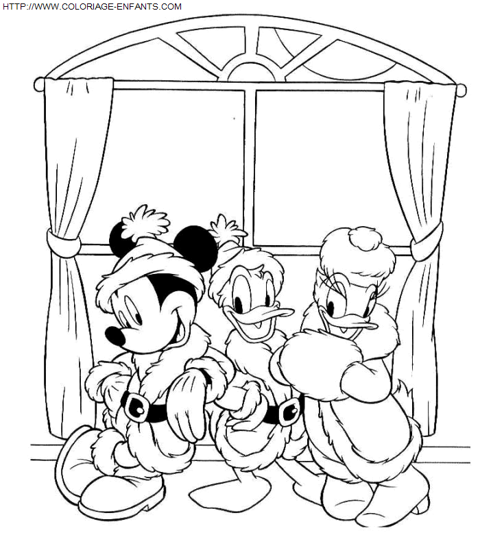 Christmas Walt Disney coloring