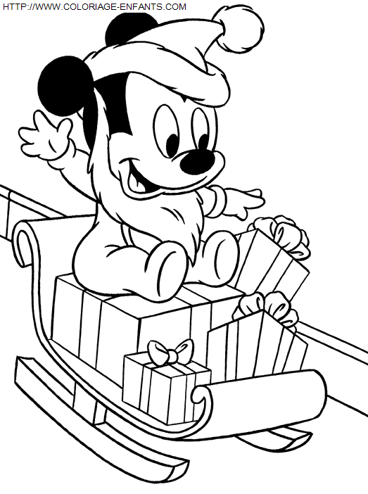 Christmas Walt Disney coloring