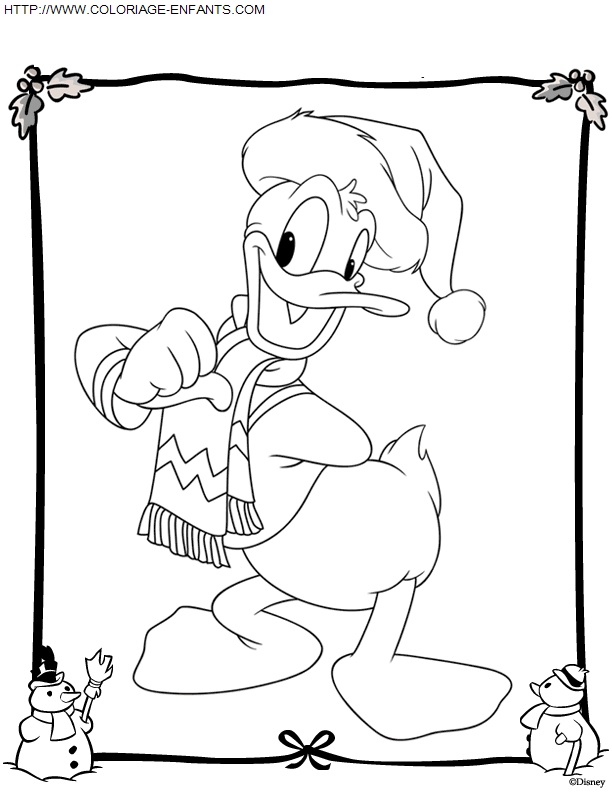 Christmas Walt Disney coloring