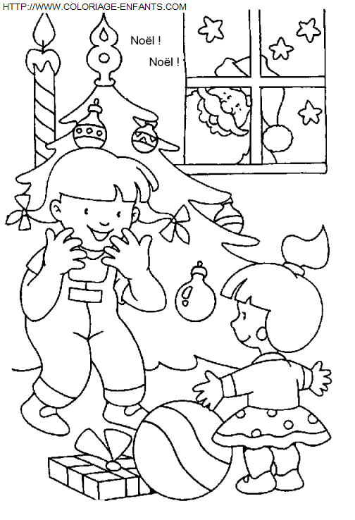 Christmas Children coloring