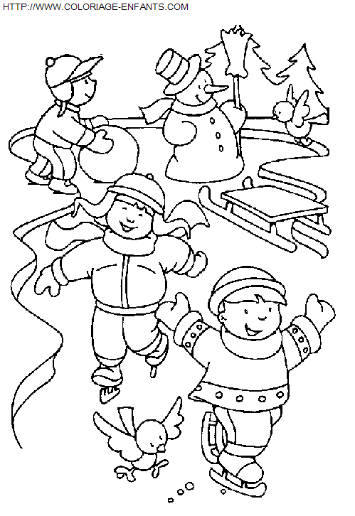 Christmas Children coloring