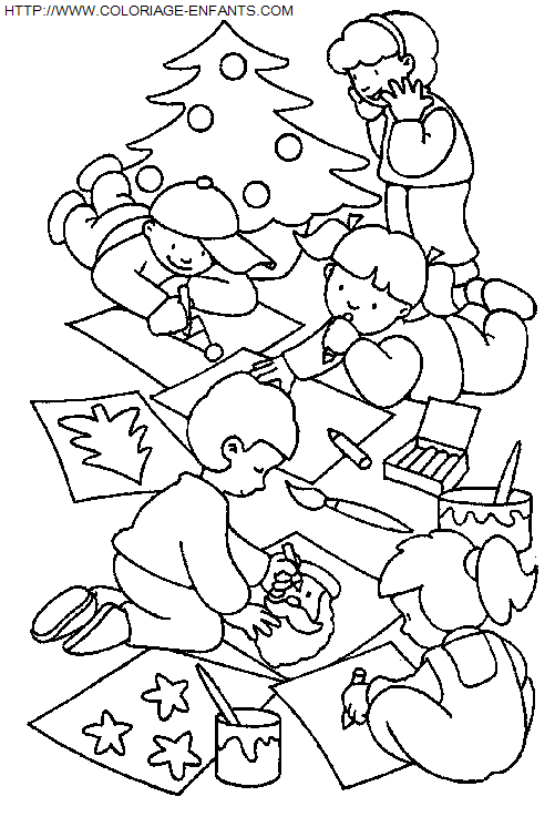 Christmas Children coloring