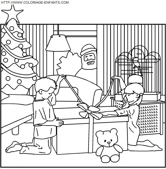 Christmas Children coloring