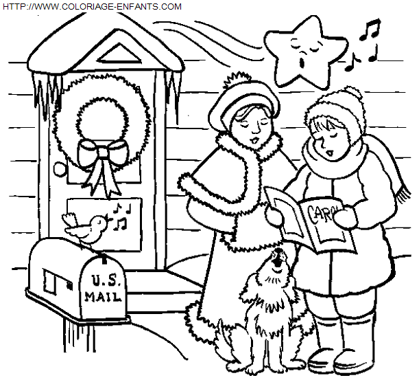 Christmas Children coloring