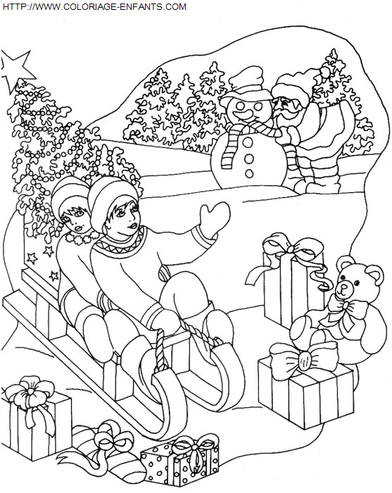 Christmas Children coloring