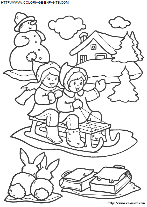 Christmas Children coloring