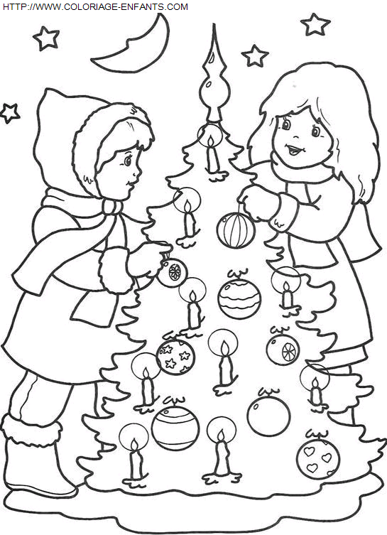 Christmas Children coloring