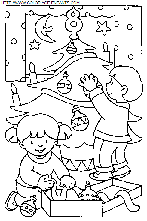 Christmas Children coloring