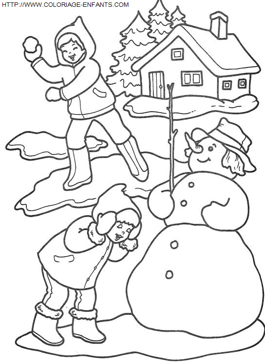 Christmas Children coloring