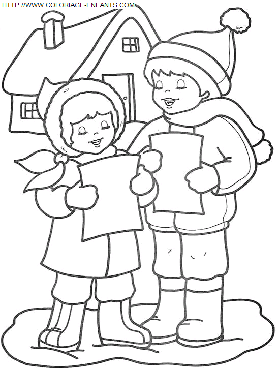 Christmas Children coloring