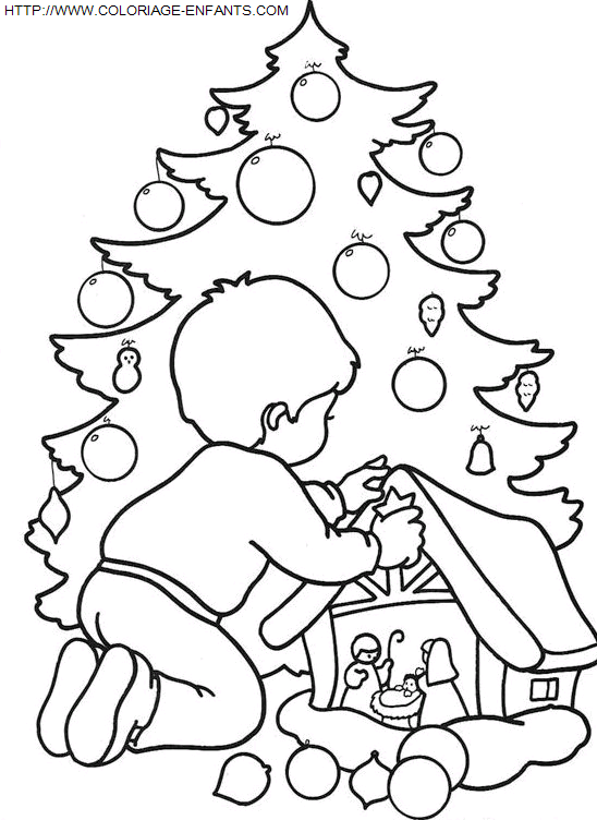 Christmas Children coloring