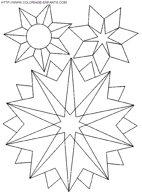 Christmas Snowflakes coloring