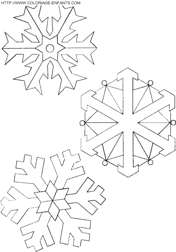 Christmas Snowflakes coloring