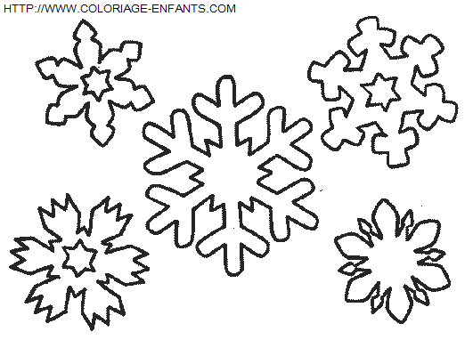 Christmas Snowflakes coloring