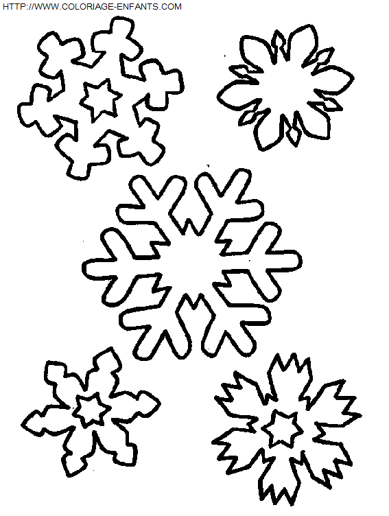 Christmas Snowflakes coloring