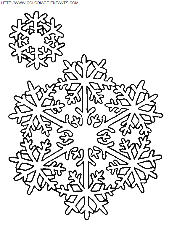 Christmas Snowflakes coloring