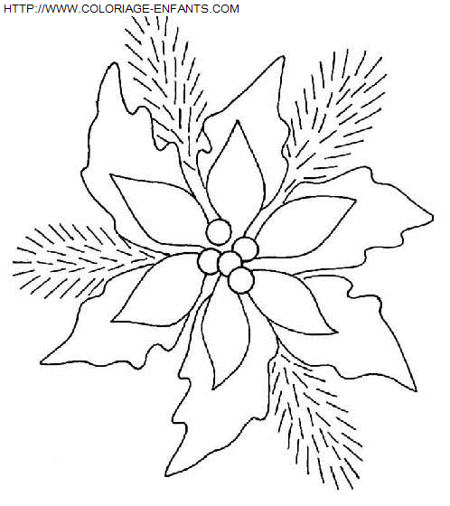 Christmas Mistletoe coloring