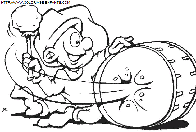 Christmas Elves coloring