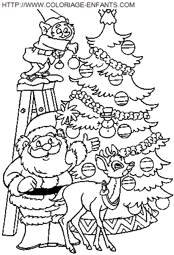 Christmas Elves coloring