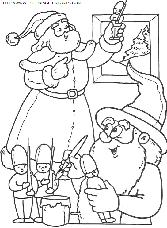 Christmas Elves coloring
