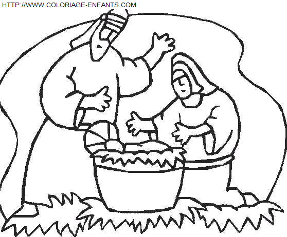 Christmas Nativity coloring