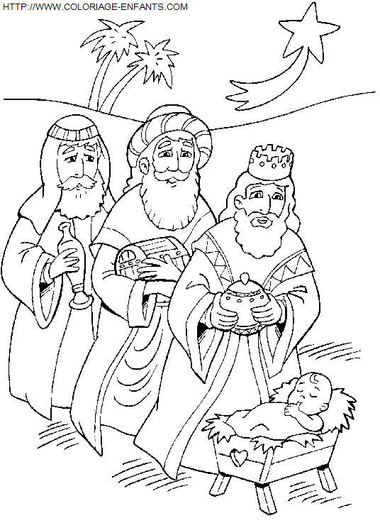 Christmas Nativity coloring