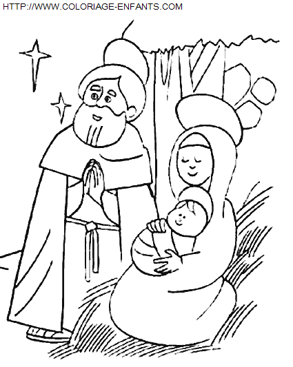 Christmas Nativity coloring