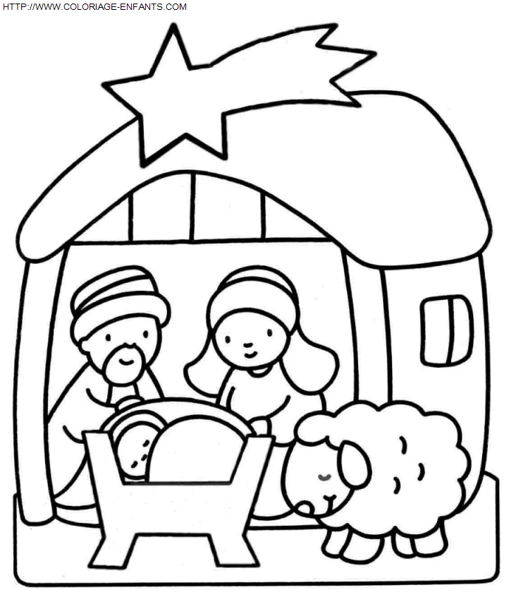 Christmas Nativity coloring