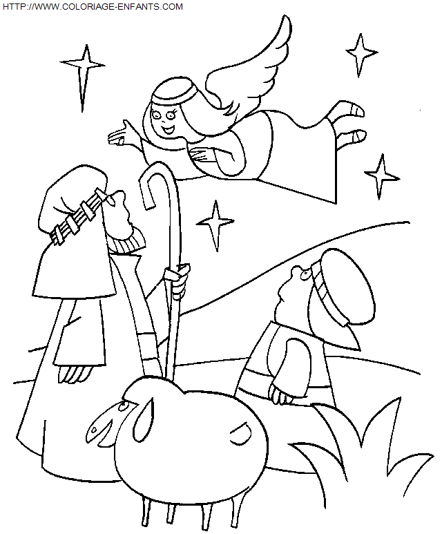 Christmas Nativity coloring