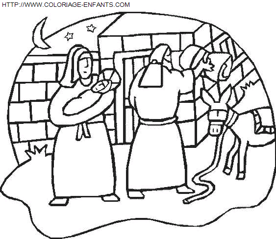 Christmas Nativity coloring