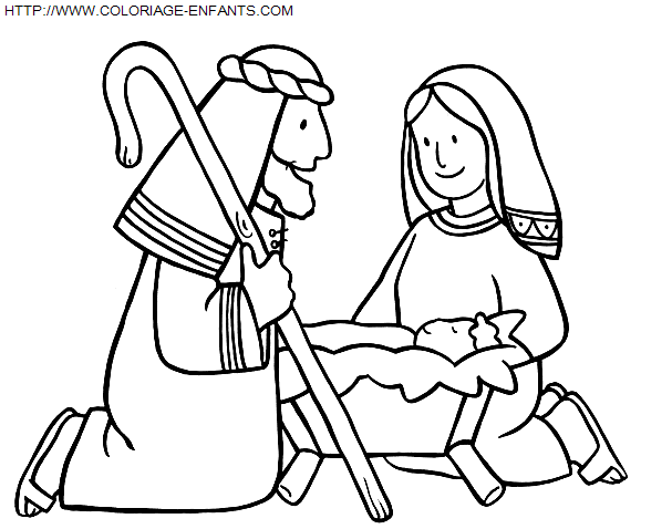 Christmas Nativity coloring