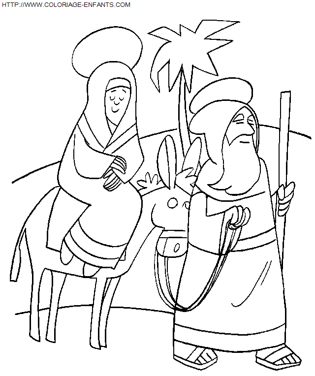 Christmas Nativity coloring