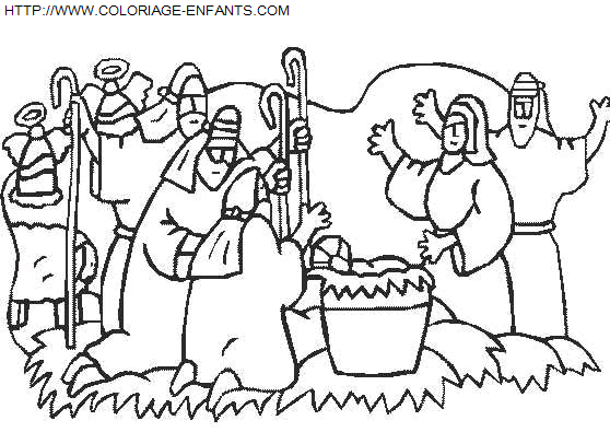 Christmas Nativity coloring