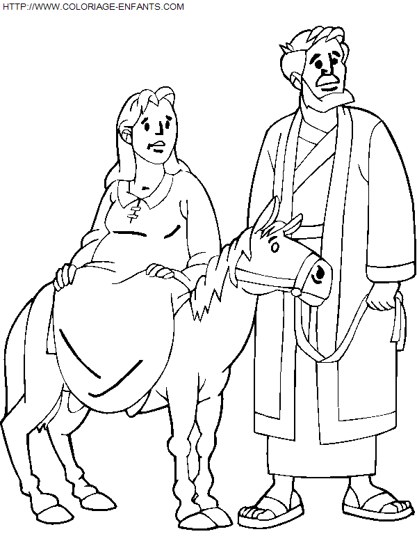 Christmas Nativity coloring