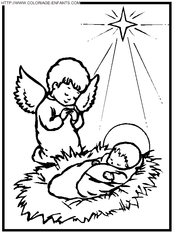 Christmas Nativity coloring