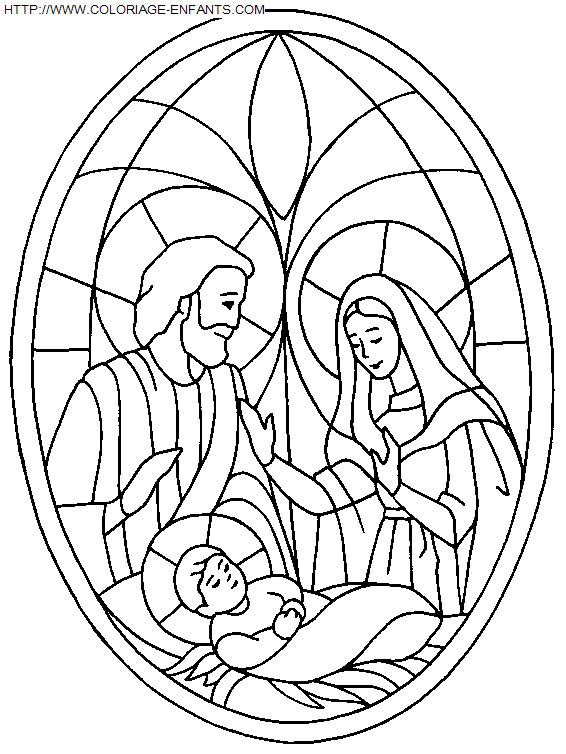 Christmas Nativity coloring