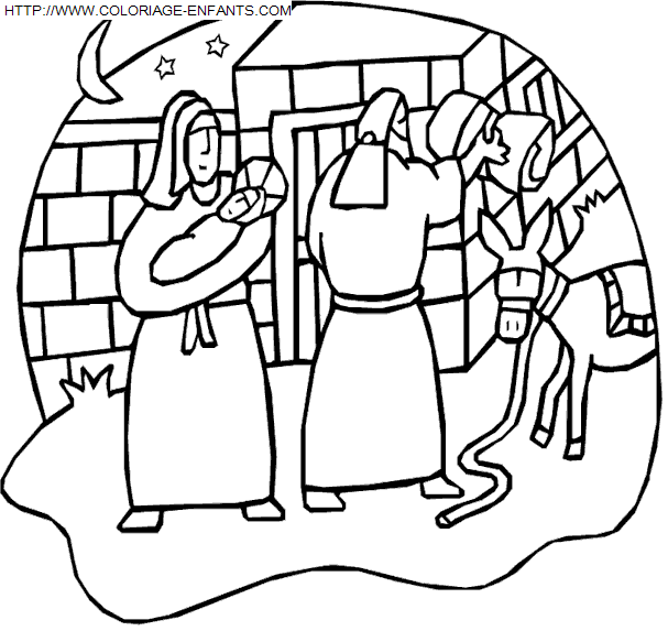 Christmas Nativity coloring