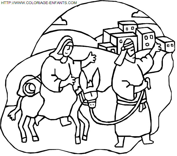 Christmas Nativity coloring