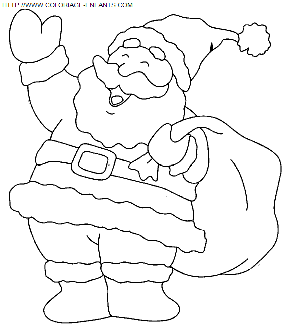 Christmas Santa Claus coloring