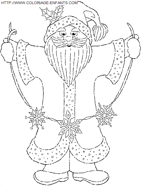 Christmas Santa Claus coloring