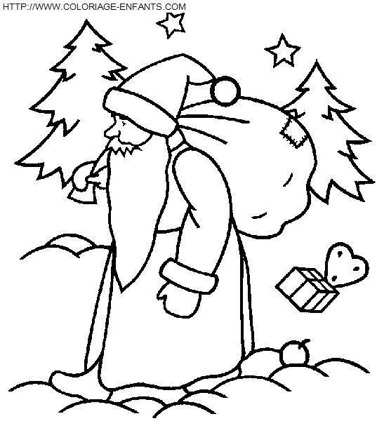 Christmas Santa Claus coloring