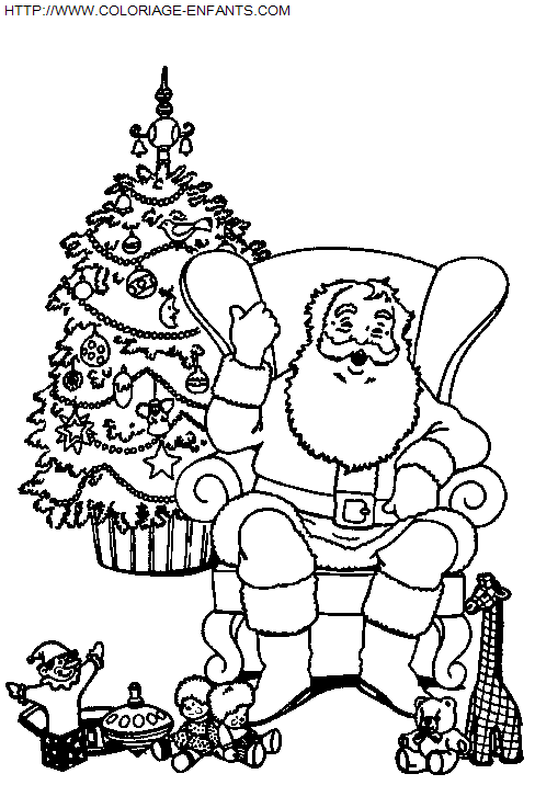 Christmas Santa Claus coloring