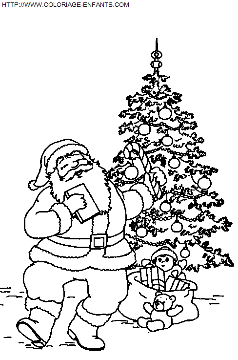 Christmas Santa Claus coloring