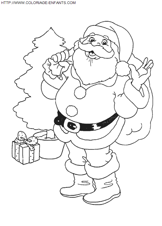 Christmas Santa Claus coloring