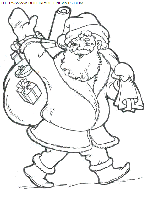 Christmas Santa Claus coloring