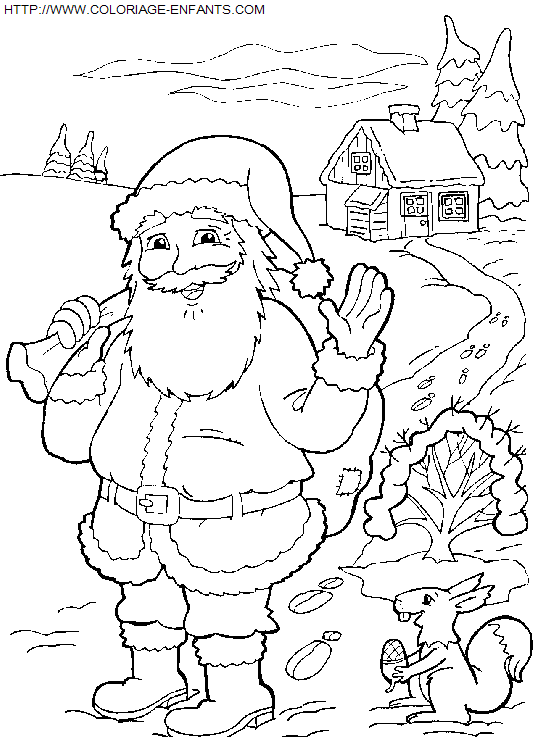 Christmas Santa Claus coloring